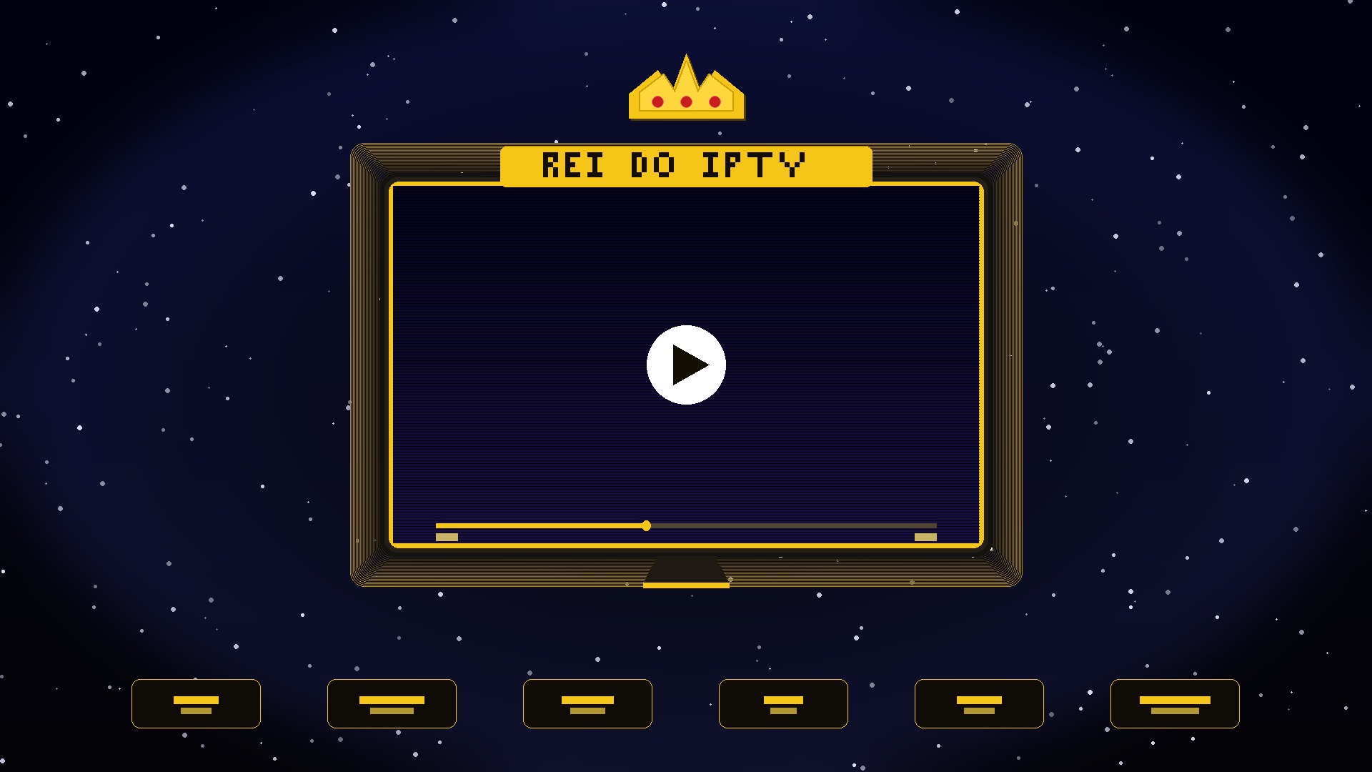 Rei do IPTV – Teste IPTV grátis 7 dias com tela e coroa dourada